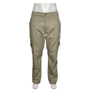 Duluth Trading Flex Dry On The Fly Pants Men 44x30 Relaxed Fit Cargo Lightweight